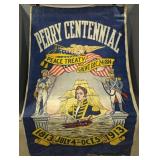 PERRY CENTENNIAL CLOTH BANNER, 35"X56.5"