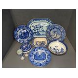 BLUE AND WHITE TRANSFERWARE