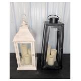 2 BATTERY OPERATED CANDLE LANTERNS