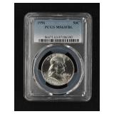 1956 FRANKLIN HALF DOLLAR- PCGS MS63FBL