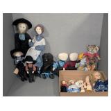 CLOTH DOLLS AND DOLL PARTS