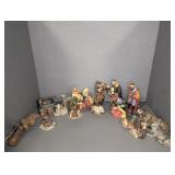 CERAMIC NATIVITY FIGURINES AND ANIMALS