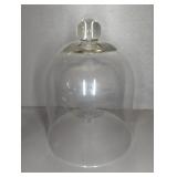 GLASS CLOCHE, 17"T