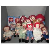COLLECTION OF RAGGEDY ANN DOLLS