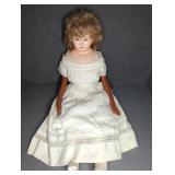VINTAGE DOLL WITH LEATHER ARMS