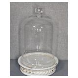 MARTHA STEWART LARGE GLASS BELL JAR