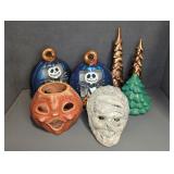 CERAMIC HALLOWEEN AND CHRISTMAS  FIGURES