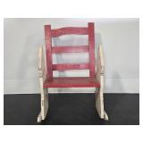 VINTAGE WOODEN ROCKING HORSE CHAIR