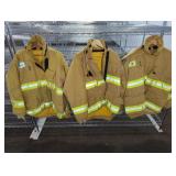3 RETIRED COWLESVILLE F.D. TURN OUT JACKETS