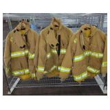 3 RETIRED COWLESVILLE F.D. TURN OUT JACKETS