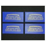 (4) COLORIZED BILLS - 3- $2 & 1 $1