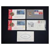 1972 CANADIAN MINT SET & 4 1ST DAY ISSUE MEDALS