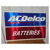 AC DELCO - BATTERIES -METAL SIGN - 36" X 24"