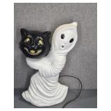 HALLOWEEN GHOST AND CAT BLOW MOLD