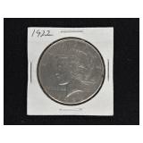 1922 PEACE SILVER DOLLAR