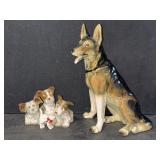 GERMAN SHEPHARD & TERRIOR FIGURINES