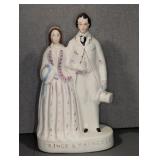 STAFFORDSHIRE FIGURINE PRINCE & PRINCESS
