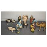 PAPER MACHE GERMANY NATAVITY FIGURES