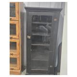 PRIMATIVE STYLE CUPBOARD WITH GLASS DOOR