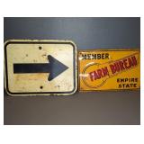 MEMBER FARM BUREAU EMPIRE STATE SIGN