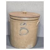 ANTIQUE 3 GALLON STONEWARE CROCK