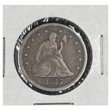 1875-S Silver Seated Liberty 20 Cent Coin