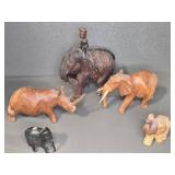 Hand-Carved Animal Figurines