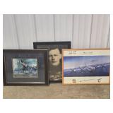 Three Framed Historical Prints