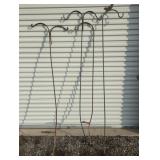 Four Metal Garden Shepherd Hooks