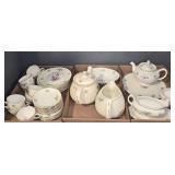 Noritake Floral China Dinnerware Set with Teapot