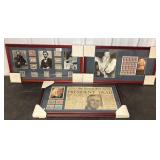 Framed Historical Collages With Stamps