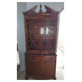 Mahogany China Cabinet with Glass Doors