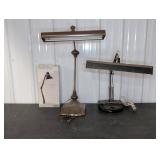 Three Desk Lamps, Various Styles