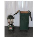 Coleman Model 220H Lantern With Wooden Box