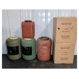 Water Containers and Reliance Boxes