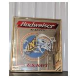 Budweiser Salutes U.S. Navy Mirror Sign
