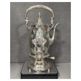 Sterling silver Coffee Pot with Stand and Burner