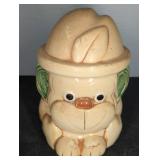 8-Inch Ceramic Monkey Jar with Removable Lid