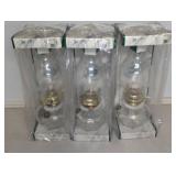 Three Lamplight Farms Oil Lamps