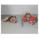 Superior No. 43 Vise and Hand-Crank Grinder