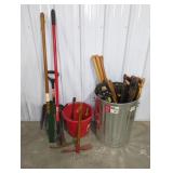 Hand Tools and Saw Lot with Handles