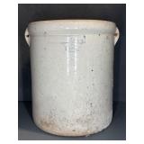 Stoneware Crock with Crown 5-Gallon Mark
