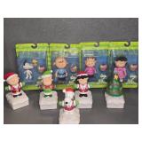 Peanuts Figurine Set With Holiday Decorations