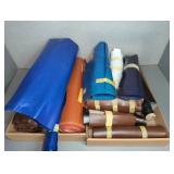 Rolls of Leather and Vinyl Sheets