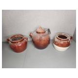 Three Brownï¿½ Kitchenware crockï¿½ Items