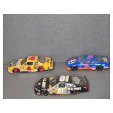 Three NASCAR Die-Cast Model Cars