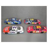 Four NASCAR Diecast Racing Cars