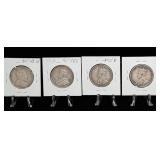 Four Canadian Silver 50 Cent Coins