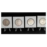 Canadian Silver 50 Cent Coins, 1954-1958