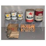 Sealed Oil Cans and Vintage Items